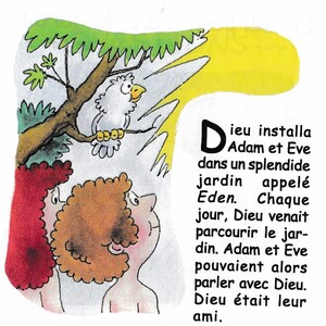 Adam et Eve désobéissent à Dieu