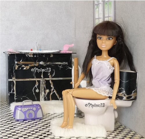 Studio-photos Barbie: la salle de bains (3)