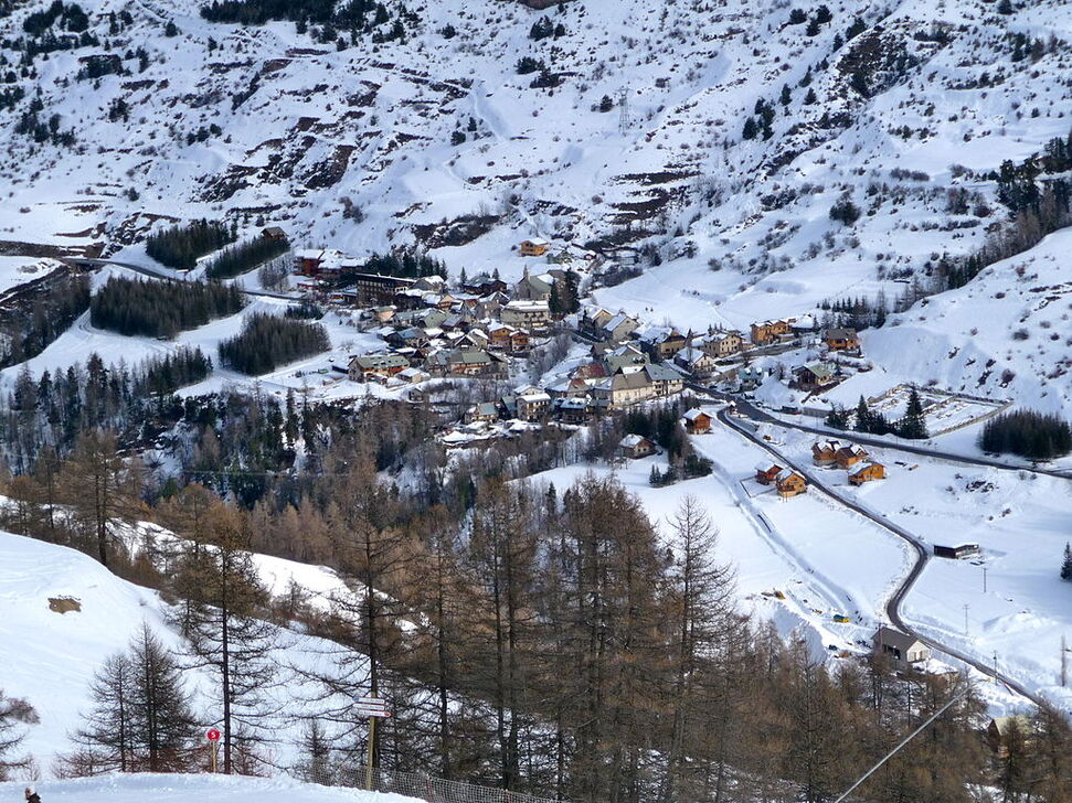 Le village en hiver.