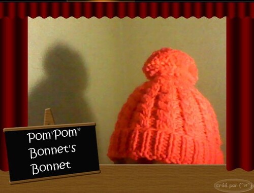Bonnet grenadine torsades et pompon 