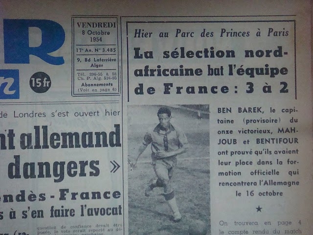 Jeudi 7.10.1954 Afrique du Nord-France 3.2 sinistré el Asnam