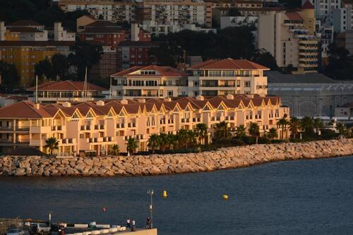 Coucher de soleil depuis le Mediterranea à Gibraltar