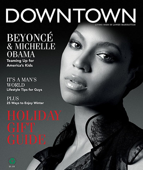 Beyoncé en couverture de Downtown Magazine