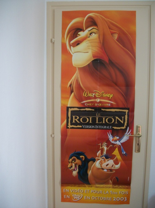 Affiche de la sortie en DVD du Roi Lion