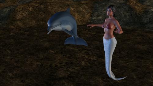 Le rendu de la sirène dans Eevee de Blender 2.8 BETA