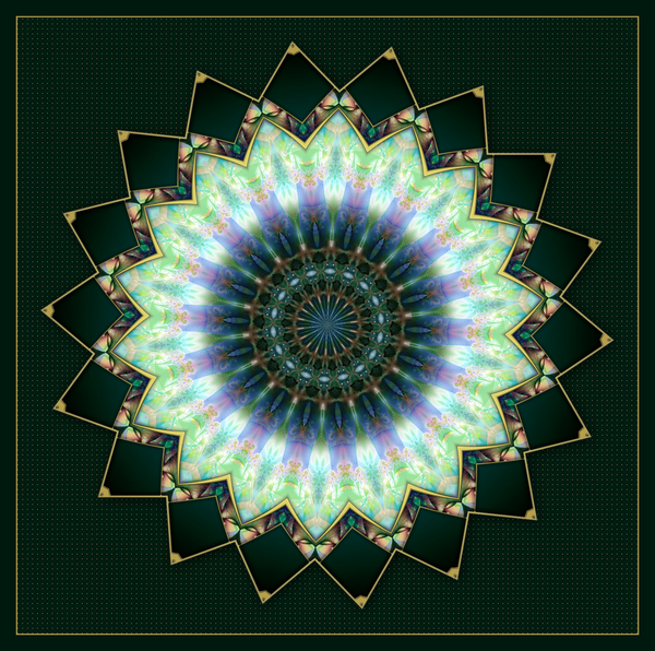 Mandalas fractale avec fond ou transparent