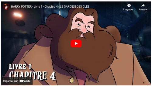 liens extraits vidéos, persos et lieux + résumé chap4 T1 Le gardien des clés