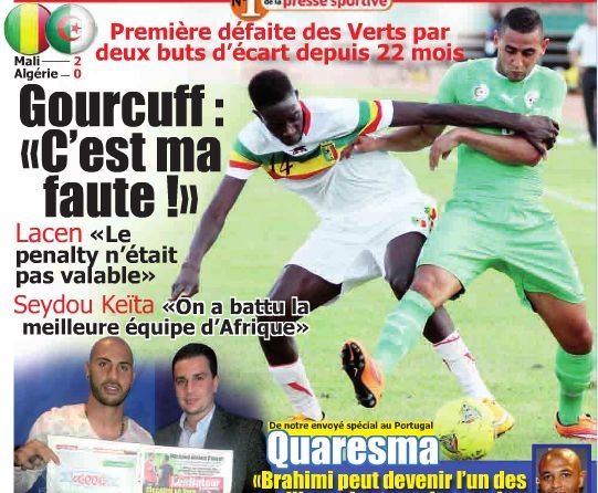 Mercredi 19.11.2014 à bamako MALI-EN 2-0