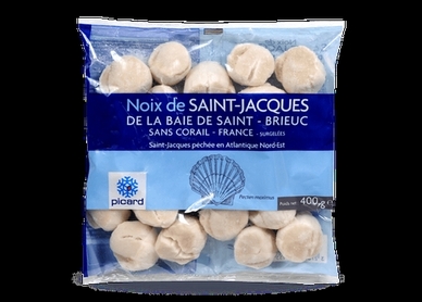  Coquilles St Jacques gratinées émincée de poireaux à la crème...