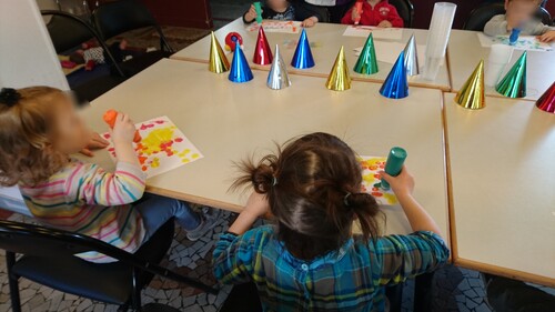 Séance de peinture