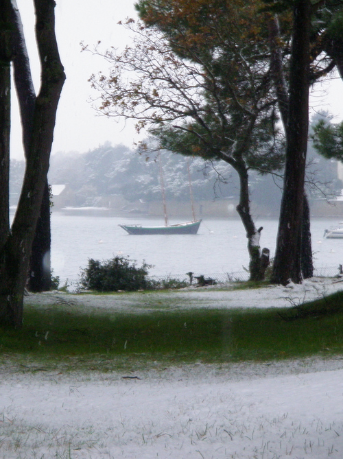 Il neige sur Vannes