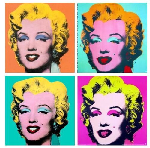Pop Art avec les doudous à la manière d'Andy Warhol