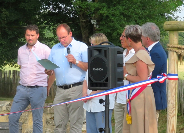 L'inauguration du site de la  "fosse" restaurée de Coulmier le Sec a été fort joyeuse !