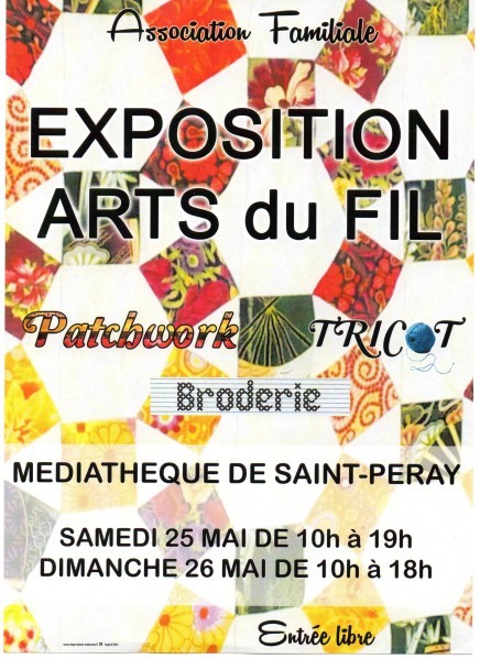 affiche exposition arts du fil - Saint-Peray 2013