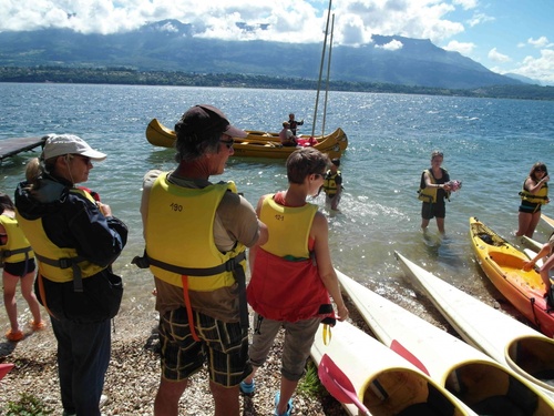 Canoé kayak sur le lac du Bourget 5/6/2012