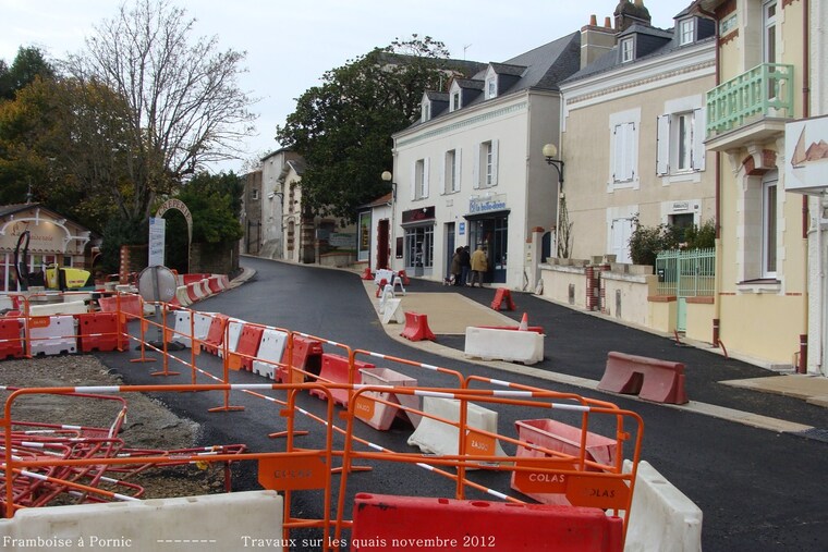 Travaux sur les quais à Pornic