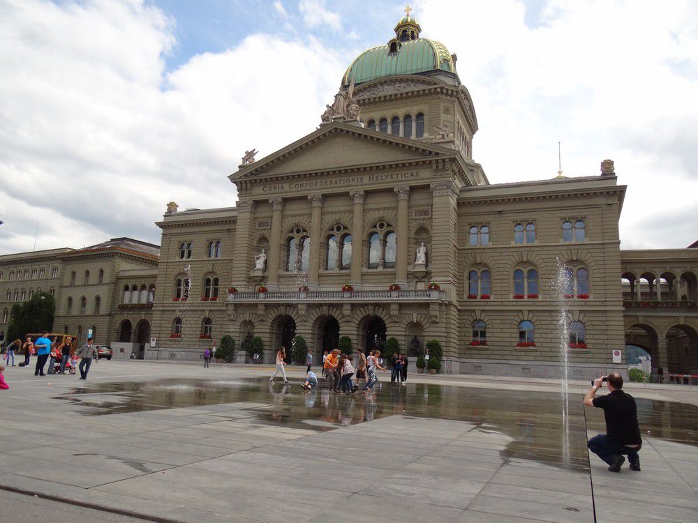 Le Palais Fédéral, à Berne...