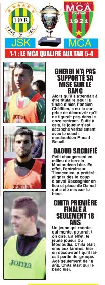 jeudi 01.05.2014 à Blida Finale MCA-JSK 1-1 (5-4 aux tir au but)
