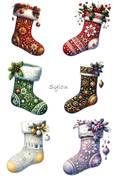 Mes tubes Chaussettes de Noël