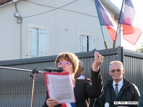 * 74 ème anniversaire de la libération de  Champagney- Éboulet - samedi 29 septembre 2018