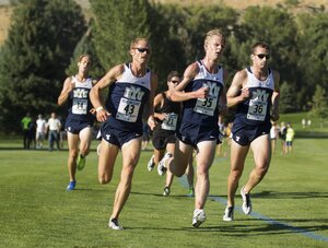 season cross country runners running