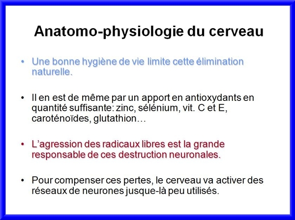  Alimentation et amélioration du fonctionnement cérébral, une conférence de Jacques Belleville pour l'Associoation Culturelle Châtillonnaise