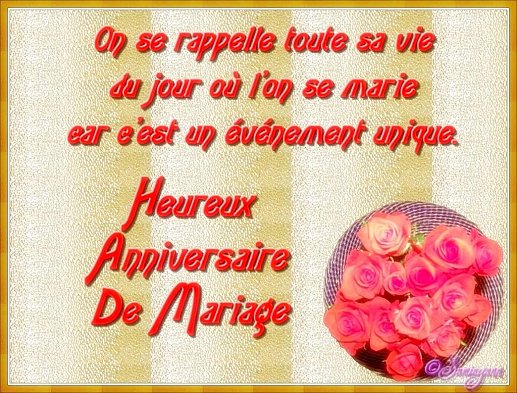 cartes postales anniversaire de mariage