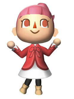 Une fille animal crossing 3ds