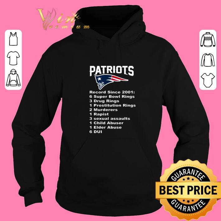 Official Patriots Record Since 2001 shirt