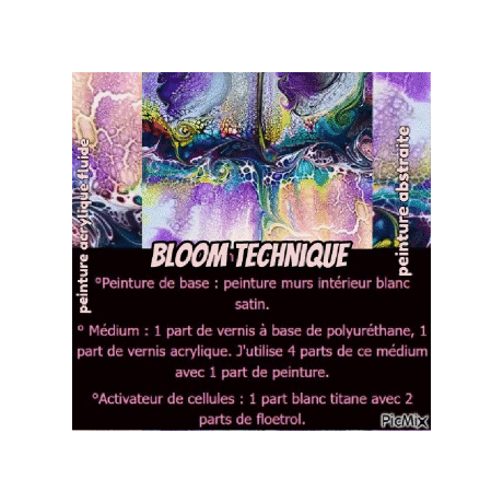 Dessin et peinture - vidéo 3680 : Comment réaliser de grandes cellules avec "la bloom technique ? peinture acrylique abstraite fluide.bstrait-"