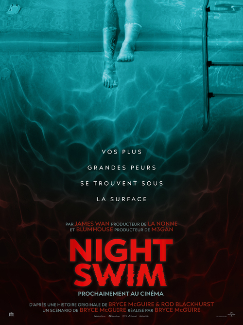 Découvrez la bande-annonce de Night Swim de Bryce McGuire avec Wyatt Russell, Kerry Condon - Au cinéma le 3 Janvier 2024 