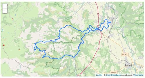 SF / Apchat / Anzat-le-Luguet / Gorges de Leyvaux / Chambezon 