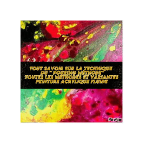 Dessin et peinture - vidéo 3963 : Tout savoir sur la technique du "pouring médium" - peinture acrylique fluide.