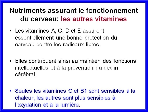  Alimentation et amélioration du fonctionnement cérébral, une conférence de Jacques Belleville pour l'Associoation Culturelle Châtillonnaise