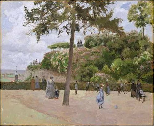 Camille Pissarro, Le jardin public de Pontoise – 1874