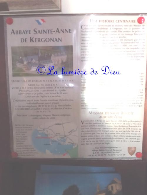 Plouharnel, l'abbaye Sainte Anne de Kergonan