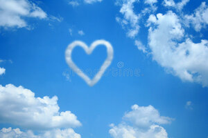 story life heart blue sky blue