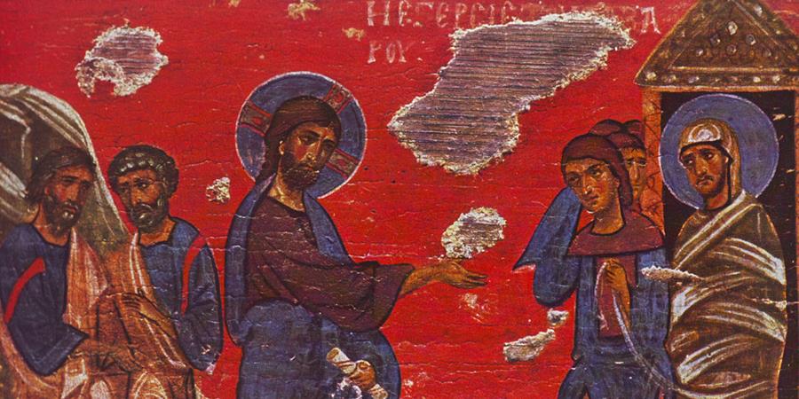 Crédit d'image: Résurrection de Lazare (détail), vers 12ème ‒ 13ème siècle, Athènes.