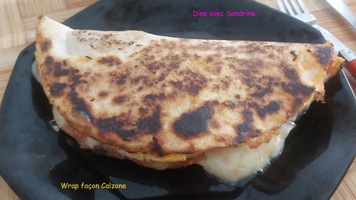 Un Wrap façon Calzone