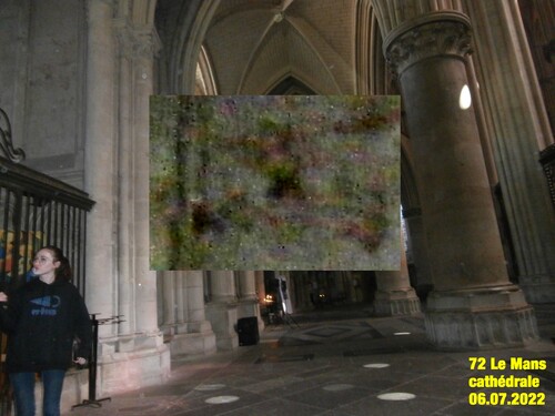matérialisations dans la cathédrale du Mans (2022)