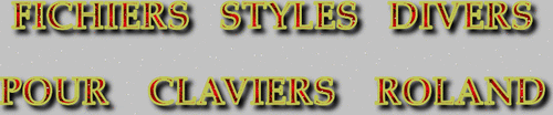 STYLES DIVERS CLAVIERS ROLAND SÉRIE 9713