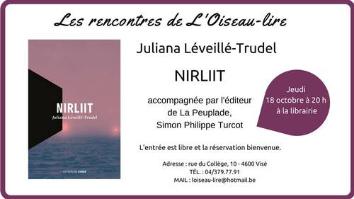 Soirée québécoise en compagnie de Juliana LEVEILLE-TRUDEL et Simon Philippe TURCOT