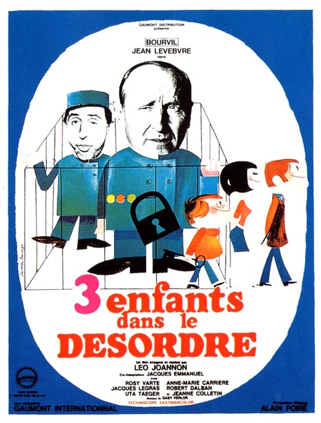 TROIS ENFANTS DANS LE DESORDRE- BOURVIL BOX OFFICE 1966 