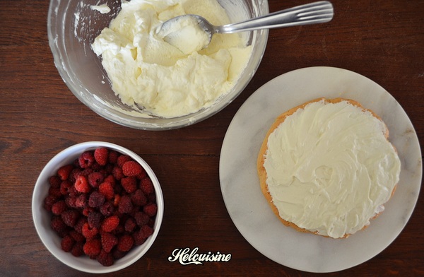 Layer cake à la framboise