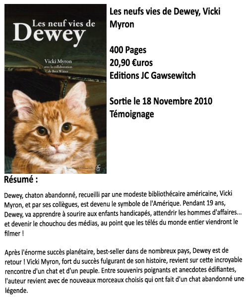 Les neuf vies de Dewey, Vicki Myron