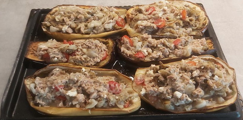 Des Aubergines farcies auThon