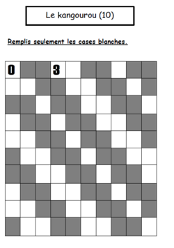 Jeu de numération : Le kangourou