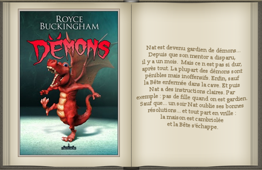 « Démons : tome 1 » de Royce Buckingham.
