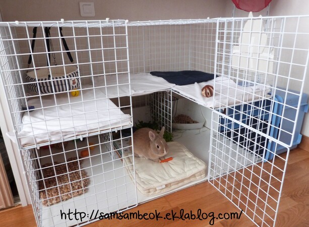 Une cage fait maison pour mon lapin ♥