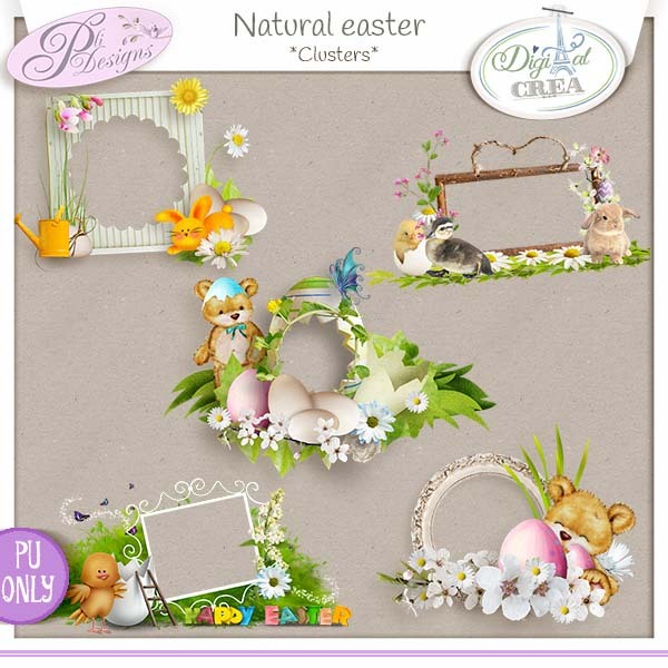 Natural Easter - Clusters (PU/S4H) PliDesigns